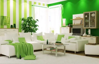 Зеленый цвет в интерьере: эко-дизайн или просто приятный оттенок?