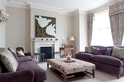 Сиреневый цвет в дизайне интерьера: идеи оформления комнат, 50+ фото -  статьи про мебель на Викидивании
