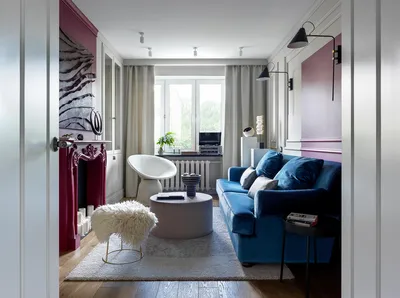 Наталья Коренева и Елена Жадан: дизайн маленькой квартиры с цветом •  Интерьер+Дизайн