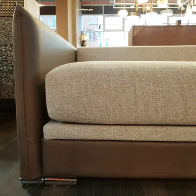 Наполи Комби Brown прямой диван | Мягкая мебель Soft Life