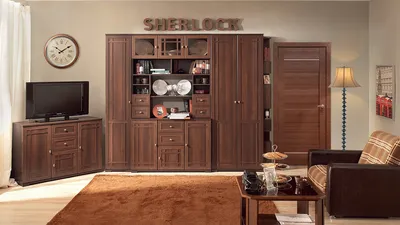 Модульная гостиная Шерлок угловая купить в Екатеринбурге по цене от 50387 |  «Стиль Мебель»