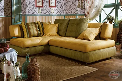 Элитный угловой диван — король в интерьере гостиной | Полезная информация -  фабрика \"8 Марта\"