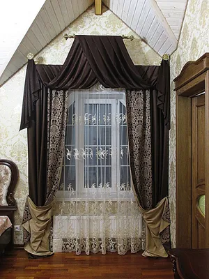 Пошив штор с ламбрекеном для гостиной, спальни или кабинета - купить  ламбрекены в СПб