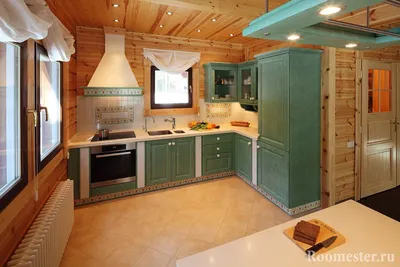 Дизайн кухни в деревянном доме - 60 фото примеров интерьера