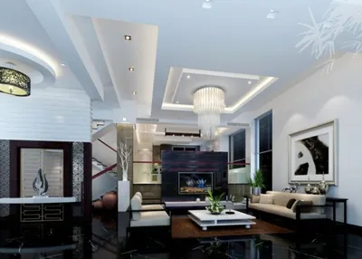 Подвесной потолок: 12 оригинальных идей для гостиной - archidea.com.ua