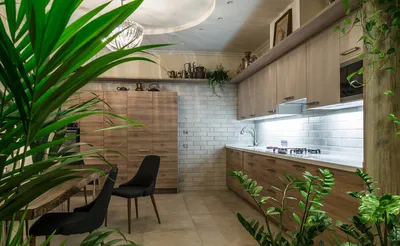 Кухня в эко-стиле, как создать интерьер без ошибок, выбираем палитру,  материалы, мебель и декор - 22 фото