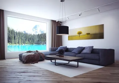 Гостиная в стиле минимализм: интерьер, дизайн, современная мебель и стенка  в зале - 53 фото