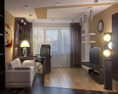 Интерьер комнаты 18 кв.м гостиная фото » Дизайн 2021 года - новые идеи и  примеры работ