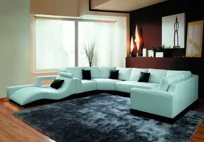 Большой диван в гостиную - 69 фото