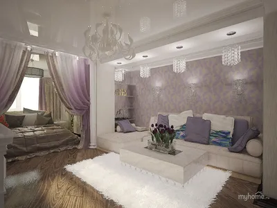 Дизайн гостиной-спальни 18 кв.м » Современный дизайн на Vip-1gl.ru