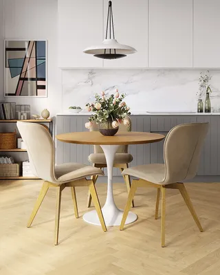 Кухня и столовая в стиле минимализм: фото интерьера от SKDESIGN