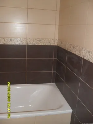Укладка плитки в ванной - 71 фото