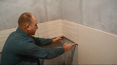 Правильная раскладка ГОРИЗОНТАЛЬНОЙ плитки в ванной комнате - YouTube