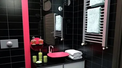Черная ванная комната: особенности интерьера, сочетания цветов отделки и  декора
