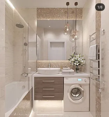 Дизайн маленьких ванных комнат без унитаза (77 фото) » НА ДАЧЕ ФОТО