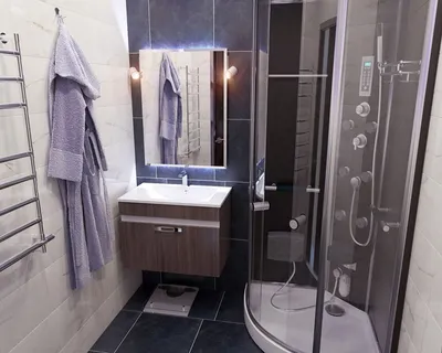 Идеи дизайна ванной комнаты с душевой кабиной в 2020 году