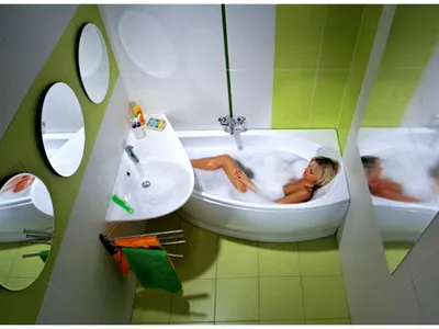 Интерьер ванной в малогабаритной квартире » Современный дизайн на Vip-1gl.ru
