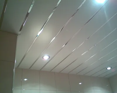 Реечные подвесные потолки в ванную комнату E-CUB