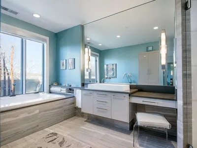 Какой краской красить стены в ванной: выбор материал и цвета краски для  ванной комнаты и идеи окрашивания | Houzz Россия