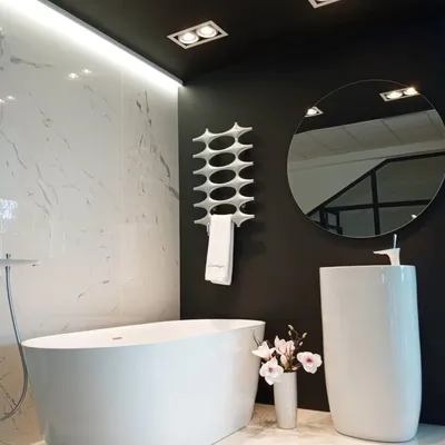 Потолок в ванной комнате: отделка, выбор материала и идеи дизайна (45 фото)  | Дизайн и интерьер ванной комнаты