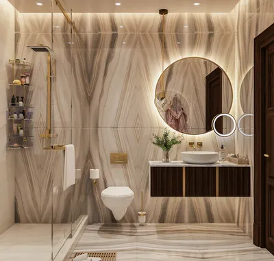 Дизайны маленьких ванных комнат - 70 фото