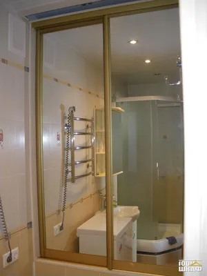 Раздвижные двери в ванной - по индивидуальным размерам арт. 213