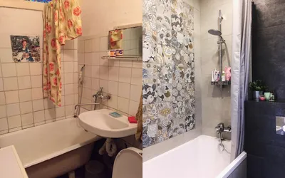 Ремонт ванной хрущевка до и после | Хоумстейджинг, Ремонт, Дизайн
