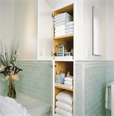 Встроенный шкаф в ванной комнате: варианты современного дизайна с фото