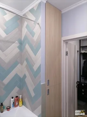 Шкаф-пенал в ванную комнату - по индивидуальным размерам арт. 5455