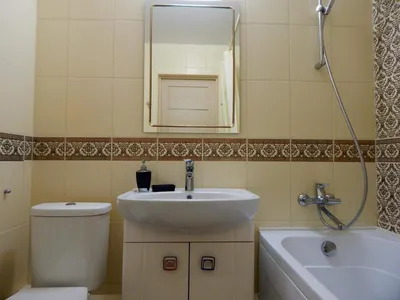 Бежевая ванная комната дизайн - 60 фото