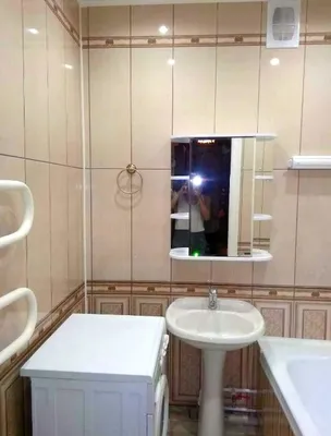 Ремонт ванной комнаты с использованием пластиковых панелей