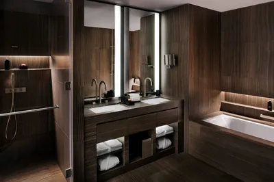 Плюсы и минусы коричневой ванной комнаты - 30 фото