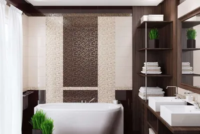 Дизайн маленькой ванной комнаты в коричневых тонах » Современный дизайн на  Vip-1gl.ru