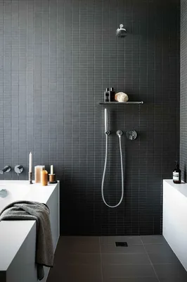 Дизайн черно-белой ванной комнаты:фото - Ремонт и дизайн