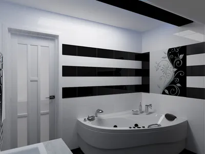 Современная чернобелая ванная | Студия LESH (дизайн ванной, современная  ванная, ванная комната, этнический, мал… | Небольшие ванные комнаты, Ванная  стиль, Квартира