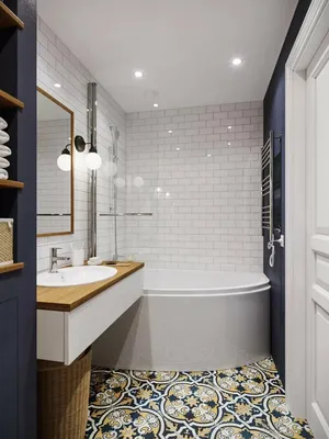Дизайн раздельной ванной комнаты - 74 фото