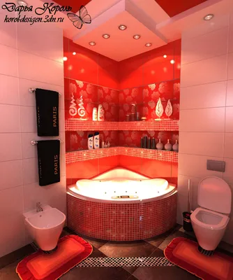 Красная ванная комната — Дарья Король — VATIKAM