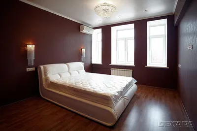 Спальные комнаты - фотографии помещений отремонтированных компанией «Декада»