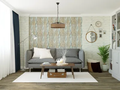 Уютная гостиная в спокойных тонах – готовое решение в интернет-магазине  Леруа Мерлен Москва