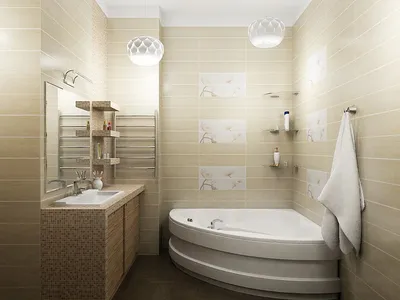 Дизайн плитки для ванной комнаты: 60+ фото, красивый дизайн отделки ванной  комнаты плиткой