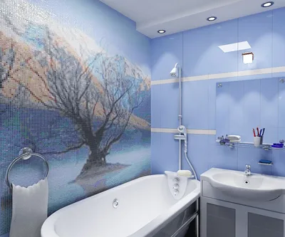 Панно Из Плитки В Ванную: 185+ (Фото) Идей На Стену | Красивые ванные  комнаты, Дизайн, Дизайн ванны