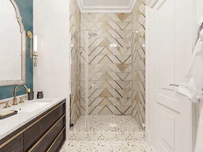 мраморное панно в ванной комнате, терраццо на полу в душевой, ванная  комната современная классика | Дизайн небольшой ванной, Дизайн плитки в  ванной, Интерьер