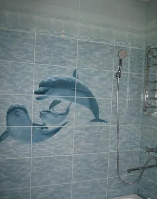 Панно из плитки в ванную комнату — виды и размеры (видео обзор, фото)