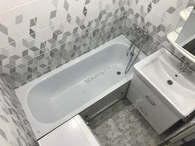 Дизайн ванной комнаты 4 кв м в двушке серии И-155