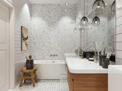 Дизайн ванной комнаты в классическом стиле 3,6 кв.м — Идеи ремонта