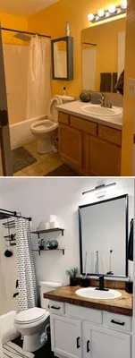 Ремонт совмещенной ванной комнаты: фото до и после, а также описание  процессов