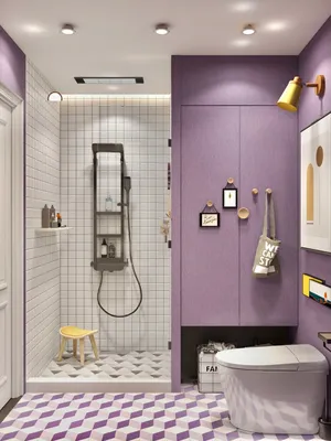 Лучшая фиолетовая идея дизайна ванной комнаты на 2021 год | TONA Ванна