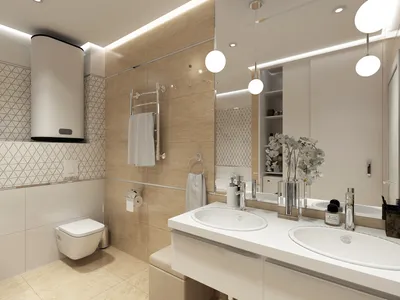 Большая ванная комната - Студия дизайна «Малина»