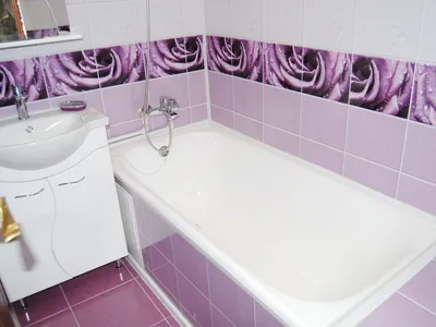 Фиолетовая ванная комната: реальные фото примеры и идеи оформления | Фиолетовые  ванные комнаты, Угловая ванна, Ванная комната
