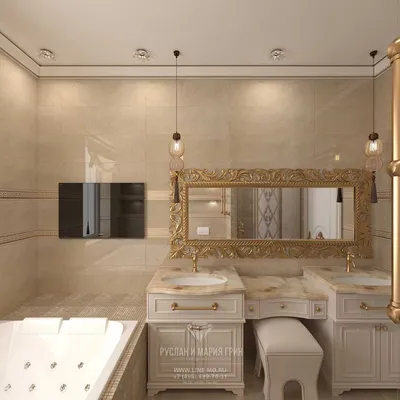 Белый ванная комната в классическом стиле Раковина, зеркало в резной раме,  водопроводный кран и лампы в ванной Стоковое Фото - изображение  насчитывающей кран, гигиена: 169690046